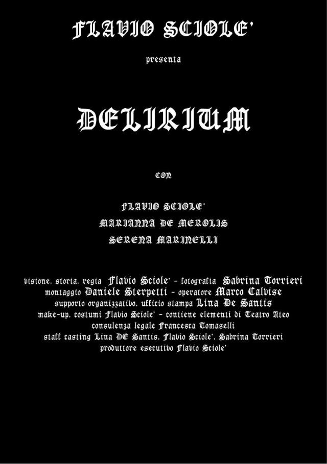 Locandina DELIRIUM
